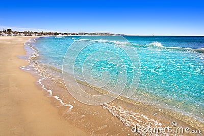 Platja Prat d'En Fores beach in Cambrils Stock Photo