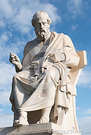 Plato,ancient greek philosopher Stock Photo