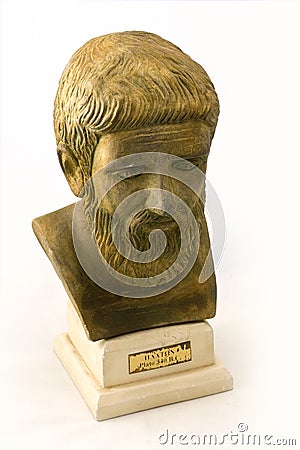 Plato sculpture Stock Photo