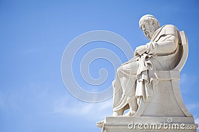 Plato statue Stock Photo