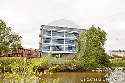 Spingtime at Confluence Park in Denver, Colorado Editorial Stock Photo