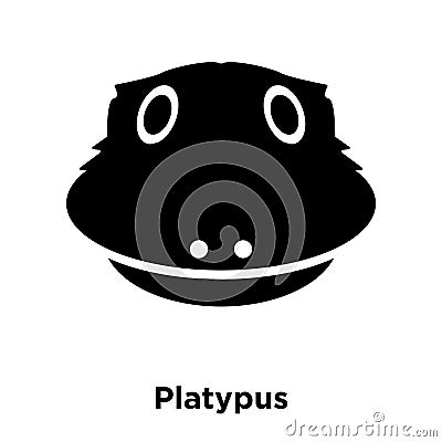 Platypus icon vector isolated on white background, logo concept Vector Illustration