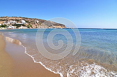 Platys Gialos beach Sifnos Greece Stock Photo