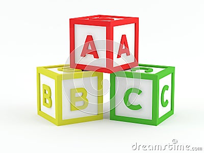 Play Blocks - ABC Stock Photo