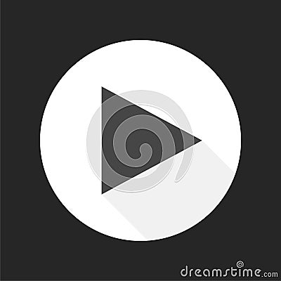 Play button icon Vector Illustration