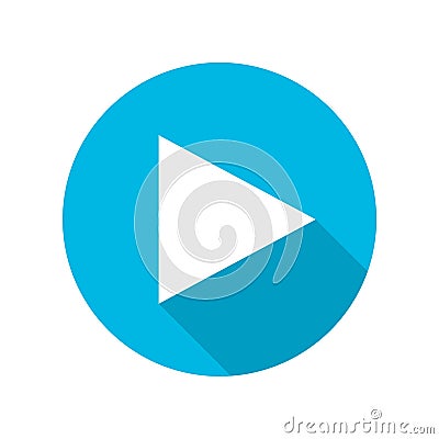 Play button icon Vector Illustration