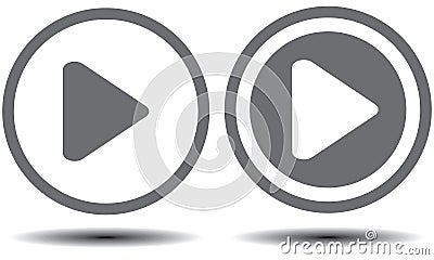 Play button Vector Illustration