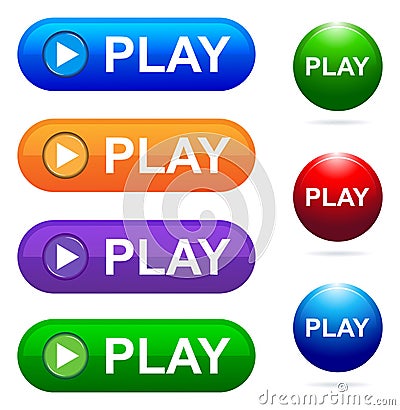 Play button Stock Photo