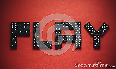 Play Dominoes Stock Photo