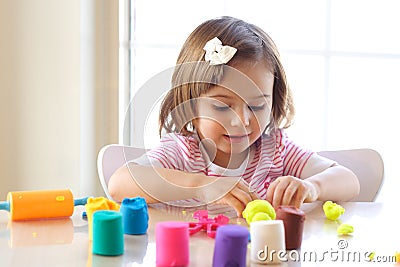 Play dough game Stock Photo