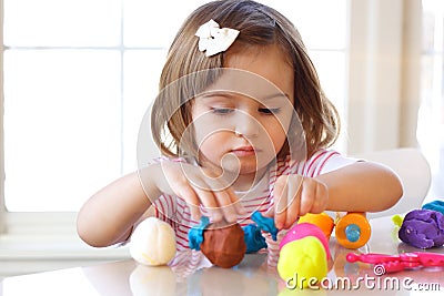 Play dough game Stock Photo