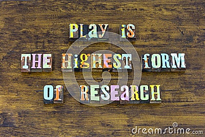 Play hard education learning research school learn study work Stock Photo