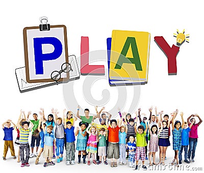 Play Leisure Activity Recreation Entertainment Playing Concept Stock Photo