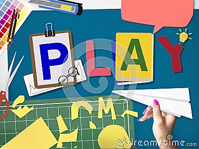 Play Leisure Activity Recreation Entertainment Playing Concept Stock Photo