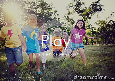 Play Playful Fun Leisure Activity Joy Recreational Pursuit Concept Stock Photo
