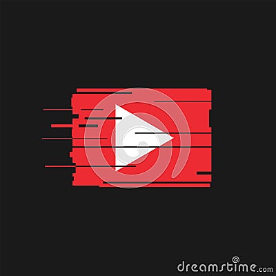 Play vector icon Stock Photo