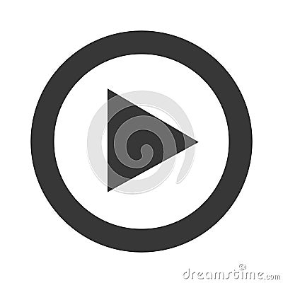 Play video line icon design. Vector Illustration