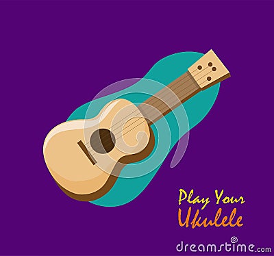 play your ukulele banner template Stock Photo