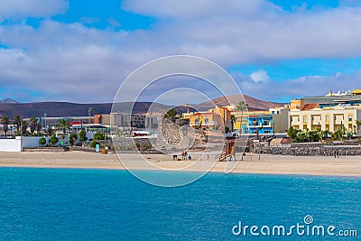 Playa Chica beach at Puerto del Rosario, Fuerteventura, Canary Island, Spain Stock Photo