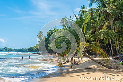 Playa Chiquita - Wild beach close to Puerto Viejo, Costa Rica Editorial Stock Photo