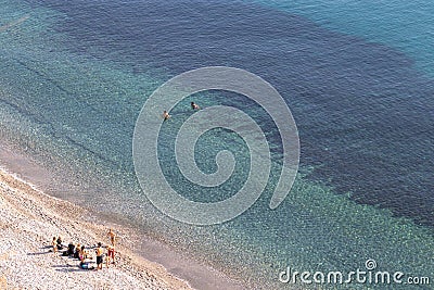 Playa de la Joya Granada Andalusia Editorial Stock Photo