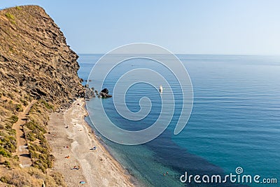 Playa de la Joya Granada Andalusia Editorial Stock Photo