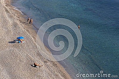 Playa de la Joya Granada Andalusia Editorial Stock Photo