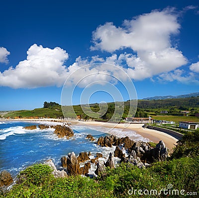 Playa de Toro beach in Llanes Asturias Spain Stock Photo