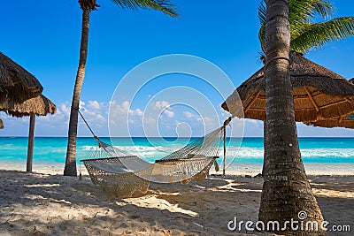 Playa del Carmen beach in Riviera Maya Stock Photo