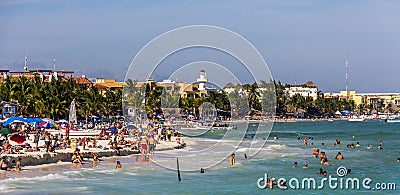 Playa Del Carmen Mexico Beach Editorial Stock Photo