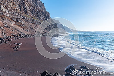 Playa del Verodal beach at El Hierro island, Canary islands, Spain Stock Photo