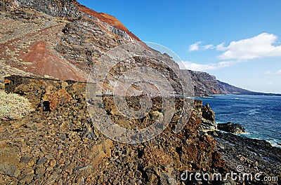 Playa del Verodal on Hierro, Canary Stock Photo