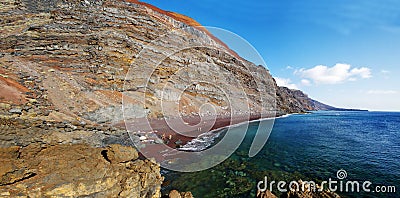 Playa del Verodal on Hierro, Canary Stock Photo