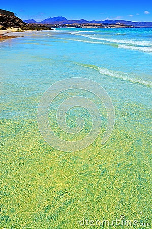 Playa Esmeralda in Fuerteventura, Canary Islands, Spain Stock Photo