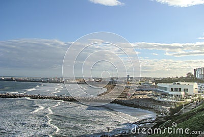 Playa Grande, Mar del Plata, Buenos Aires Stock Photo