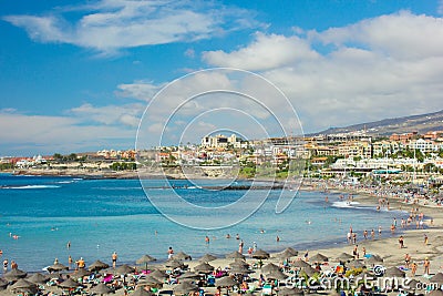 playa Las Americas, Tenerife, Spain Stock Photo