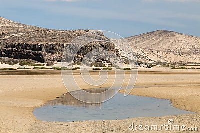 Playas de Sotavento, Fuerteventura Stock Photo