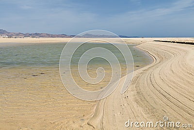 Playas de Sotavento, Fuerteventura Stock Photo