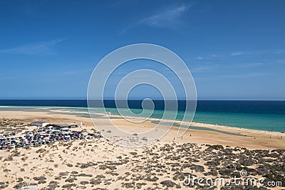 Playas de Sotavento, Fuerteventura Stock Photo