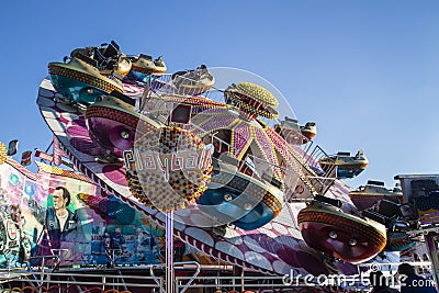 Playball carousel at Oktoberfest in Munich, Germany, 2015 Editorial Stock Photo
