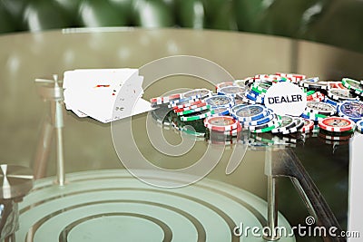 The player in poker Stock Photo