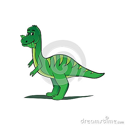 Playful dinosaur illustration Vector Illustration