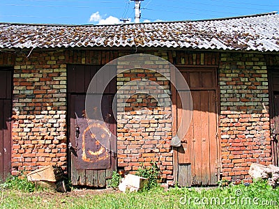 Playful door Stock Photo