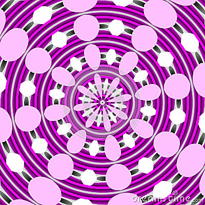 Playful mandala like image, background Stock Photo