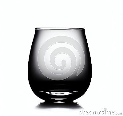 silhouette of a glass Stock Photo