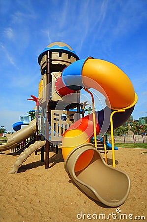 Playground for children Stock Photo