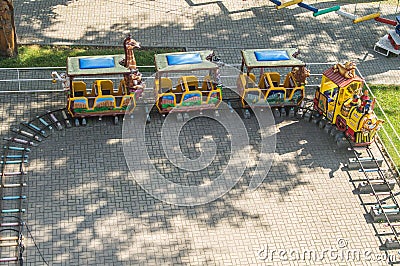 Playground for children in the Russian city of Kaluga. Editorial Stock Photo
