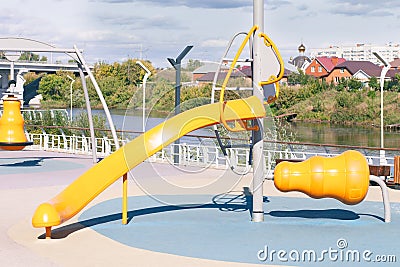 Playground in the park Stock Photo