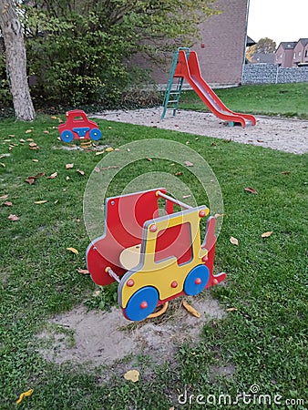 Playground toys outside kids place Stock Photo