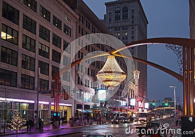 Playhouse Square, Cleveland Editorial Stock Photo